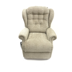Sherborne electric rising and reclining armchair, upholstered in neutral fabric, W80cm  (6 months old) 