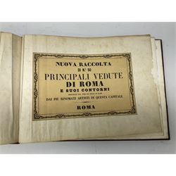 Nuova Raccolta Di No.50 Principali Vedute Di Roma E Suoi Contorni ....being a half leather bound collection of 19th century engravings of Rome. Oblong folio; Robertson William: An Index .... of Many Records of Charters .... of Scotland .... 1798 Edinburgh. Half leather binding; and a disbound copy of Sussex In The Twentieth Century Edited by W.T. Pike. 1910 (3)