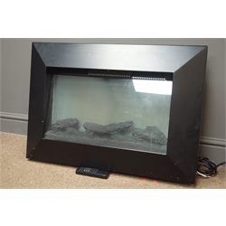  Warmlite WL46014G freestanding electric fire and a Supawarm SEWMF1 wall mounted electric fire with remote control (This item is PAT tested - 5 day warranty from date of sale)  