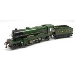 Hornby '0' gauge - three-rail electric 4-4-2 locomotive 'Flying Scotsman' No.4472 and tender, fitted with light bulb to front of boiler, unboxed