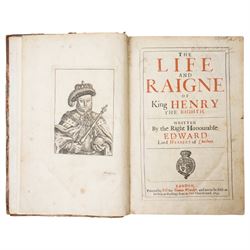 Herbert of Cherbury (Edward, Lord). 'The Life and Raigne of King Henry the Eighth', London...