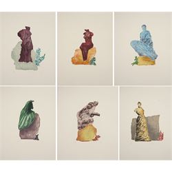 Ivor Abrahams (British 1935-2015): 'Femmes du Midi I-VI', complete set of six etchings signed dated '79 and numbered 2/33 in pencil 70cm x 56cm (6) (unframed)