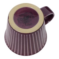 Denby Storm eight coffee cups and saucers, napkin holders and coasters , together with four jet wine glasses