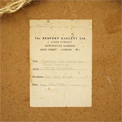 Patrick Procktor (British 1936-2003): 'Rimbaud and Verlaine - First Meeting', watercolour signed and dated '69, titled on label verso 24cm x 34cm
Provenance: purchased from The Redfearn Gallery, London, May 1972