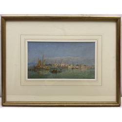Edward Angelo Goodall (British 1819-1908): Venice, watercolour signed 16cm x 30cm