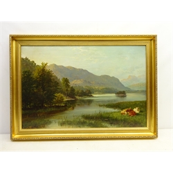  George Cammidge (British 1846-1919): Loch Rannoch, oil on canvas signed and dated 1881,  49 cm x 75cm  
