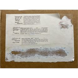 Joseph Charles Reed (British 1822-1877): 'Betws-y-Coed' North Wales, watercolour and gouache unsigned, original title label verso 52cm x 74cm