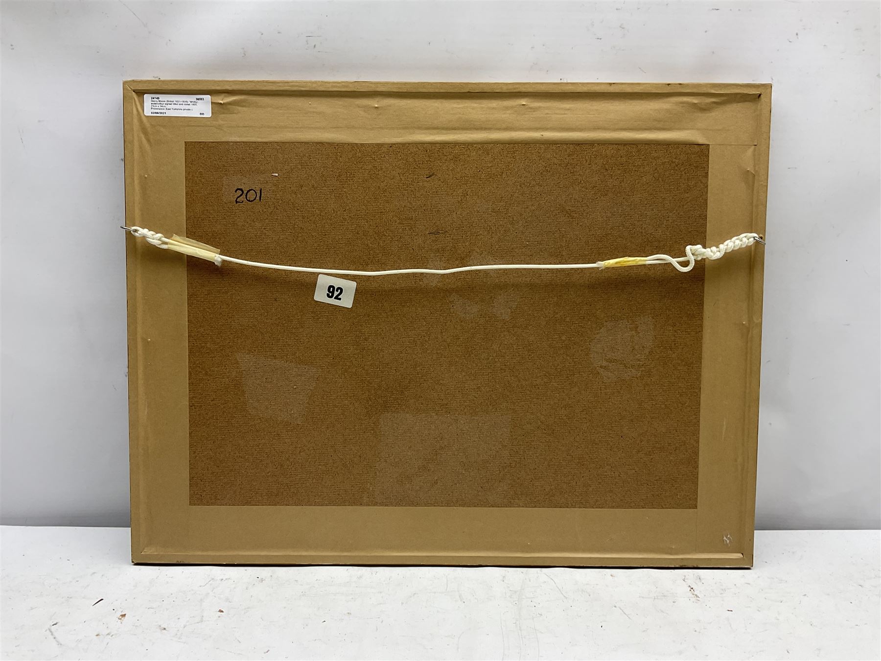 Henry Moore (British 1831-1895): 'Whitby', watercolour signed titled and dated 1865, 21cm x 34cm
Provenance: East Yorkshire private collection purchased the Jack Chenery Briggs collection of Fine Watercolours 22nd April 1999 Lot 92