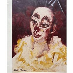 Henry Roland (Belgian 1919-2000): Three mixed media still life studies variously signed, titled and dated together with a signed Sketch of a Lady upon a beermat; a posthumous album of prints with other Roland ephemera max 24cm x 32cm (5)