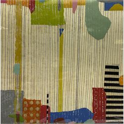 Anne Goujaud (French 1954-): 'Lighthouse I' and 'Lighthouse II', pair monotypes signed 30cm x 30cm (2) (unframed) 