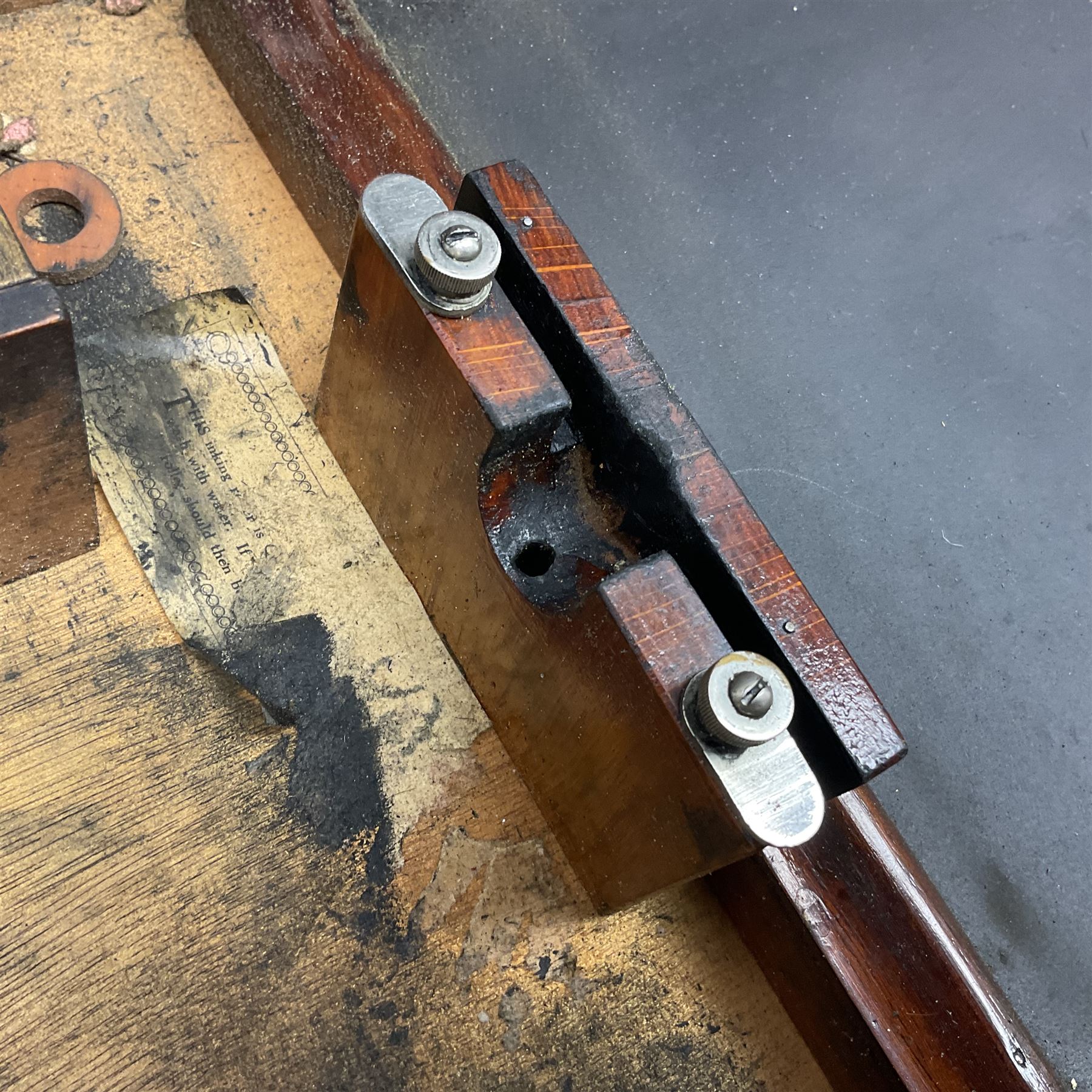 Underwood standard duplicator, in original wooden box, with gilt lettering to cover