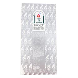 Swatch Historical Olympic Games Watch Collection, eight quartz wristwatches and one automatic, made for the Atlanta 1996 Olympic games