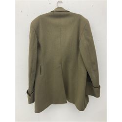 WW2 French Artillery Officer's greatcoat; bears label 'P. Vauclair 40 Boul. du Montparnasse Paris (inscribed to) Mr. Babin Le 17/4/40 No.674'