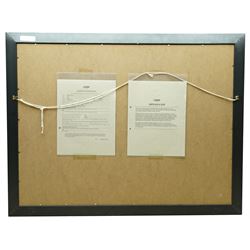 Tiffany Erwin Cant (American 1954-): '12:15' and 'Falling Fruit', pair of limited edition lithographs numbered 240/400 and 383/400, 51cm x 68cm (2)