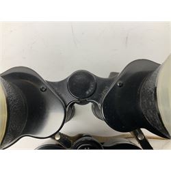 Ten cased pairs of binoculars, to include Rainbow 20x60, Barr & Stroud 7x, Yashica 7x50, Ross London Stepmur 10x50, Wray London Defiant 10x35, Canon 8x30 etc