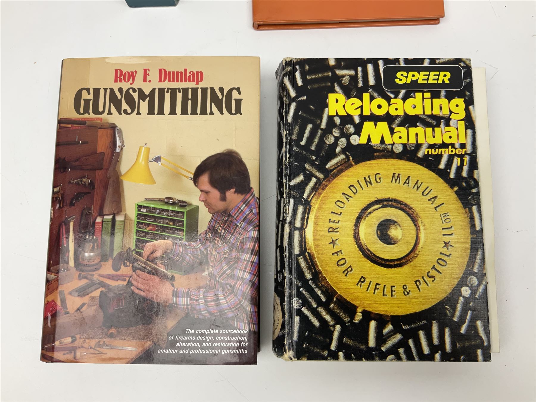 Seventeen books/pamphlets on cartridge making, ammunition, gunsmithing etc including Barnes Frank: Cartridges of the World. 2006 11th edition; Donnelly John T.: The Handloaders Manual of Cartridge Conversions. 1987; Hoyem George A.: The History and Development of Small Arms Ammunition. 2005 Volume Three; Speer Reloading Manual No.11; Baker D.J.: British Handloading Cartridge Tools. 2003. Signed by author etc