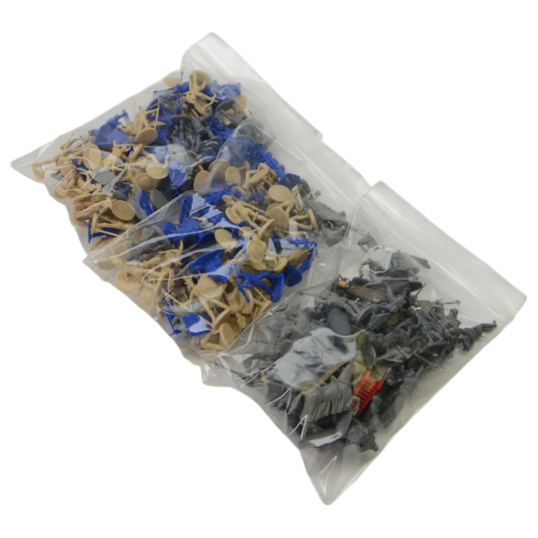 Collection of 1:72 scale plastic model soldier packs, including Hat and Airfix and a quantity of loose plastic soldiers