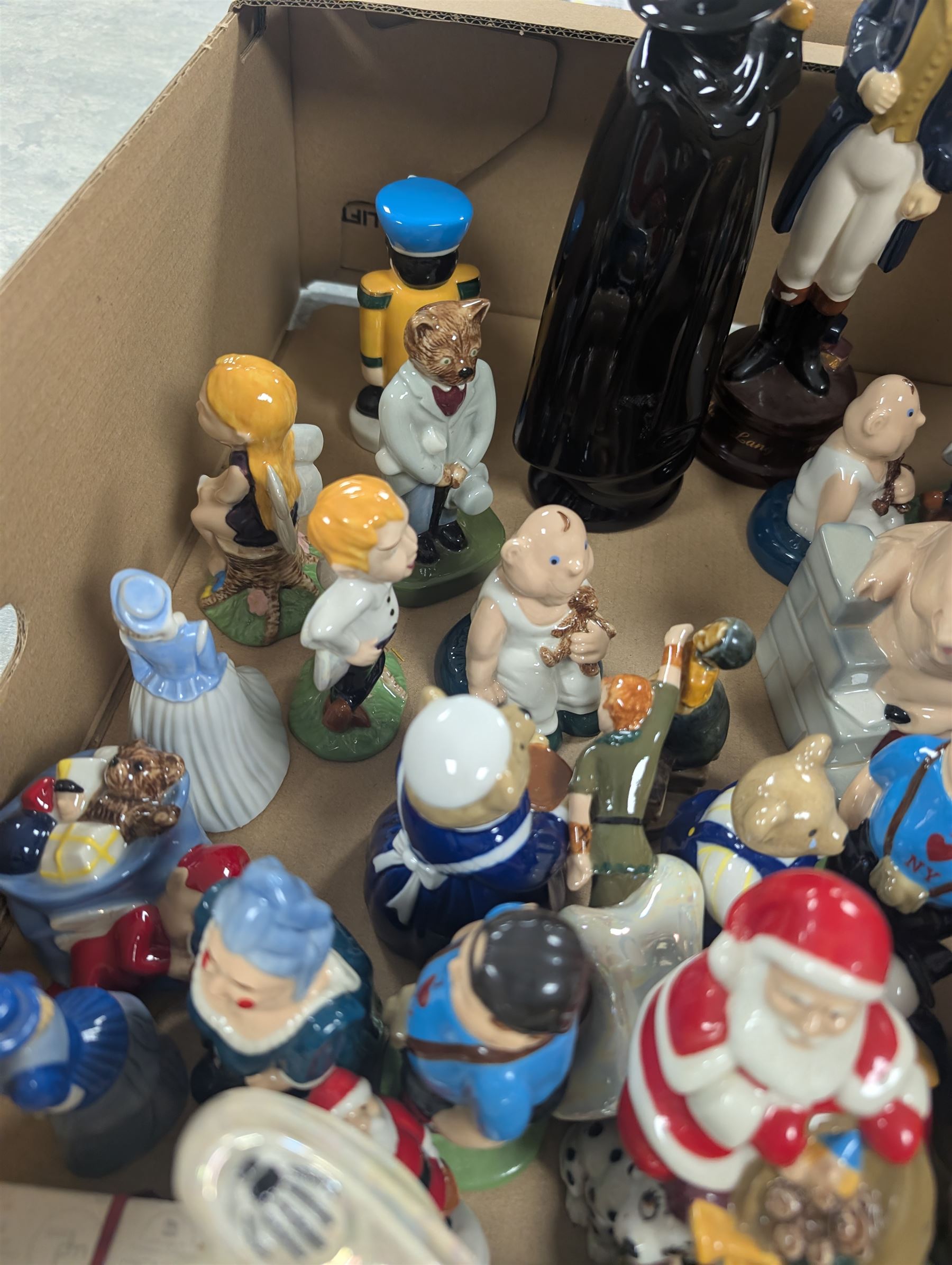 Wade figures, including Punch, RIP Judy, House of Brick, etc