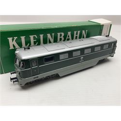 Kleinbahn HO gauge - three locomotives OBB 1020 Elektr. Berglokomotive; OBB 1044.209-3 Elektrische Lokomotive; and OBB 2050 Dieselelektrische; all boxed (3)