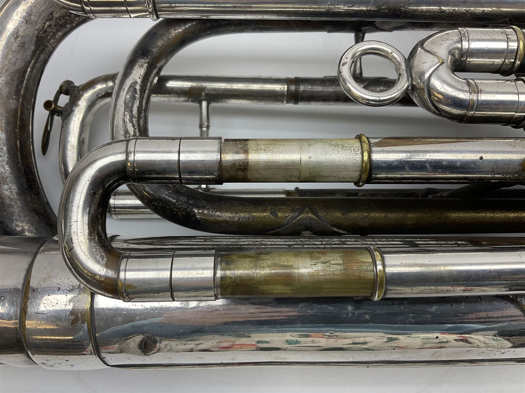 Salvation Army Class A Bb tuba for restoration or display H79cm