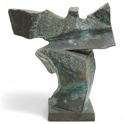 Ju Ming (Taiwanese 1938-2023): 'Taichi Series', bronze figural sculpture with arms and one leg outstretched, signed and numbered 1/20 to the back, with associated book and exhibition viewing card, W31cm H35cm
Provenance: Ju Ming exhibition, Browse & Darby, Cork Street London, 1991