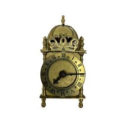 Smiths 1960’s spring driven kitchen clock and a 20th-century quartz replica lantern clock