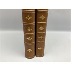 Nisbet Alexander: A System of Heraldry Speculative and Practical with the True Art of Blazon According to the Most approved Heralds in Europe[...], R. Fleming, Edinburgh, 1722, 1742, 2 vols, engraved plates, full calf binding re-backed using original boards 
