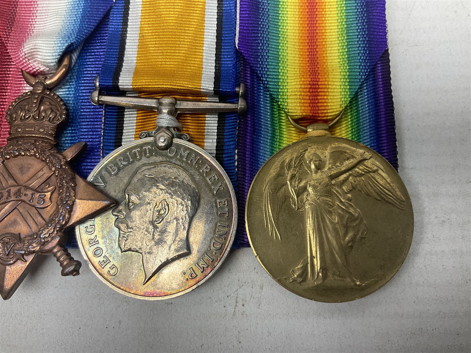 Boer War/WW1 group of four medals comprising Queens South Africa Medal with five clasps for South Africa 1901 & 1902, Transvaal. Orange Free State and Cape Colony awarded to 8321 Sapper J. Webb Rl. Engrs.; together with British War Medal, 1914-15 Star and Victory Medal awarded to 46989 2.Cpl. J. Webb R.E.; all with ribbons and mounted for display on card; some biographical details