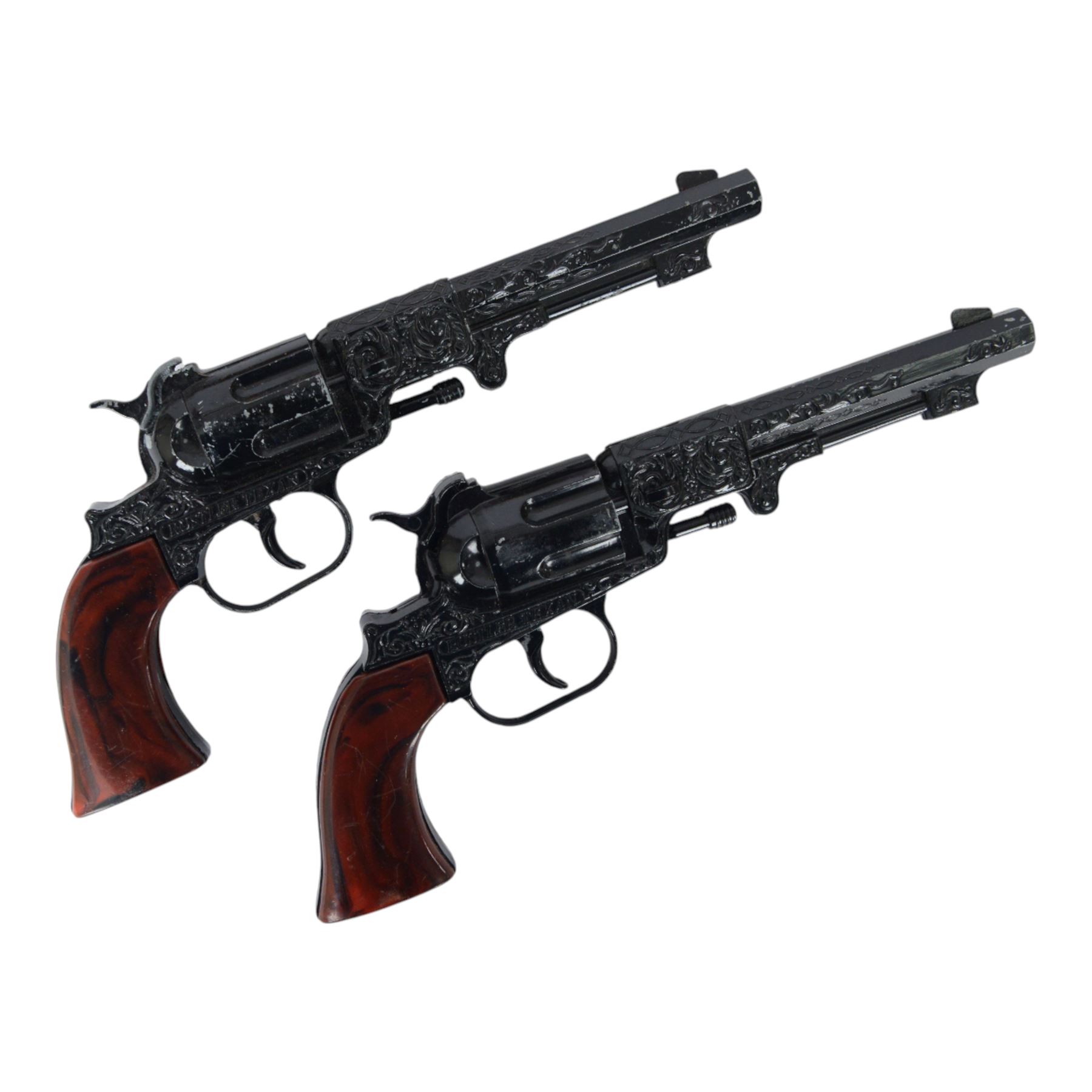 Crescent Texan Matched Pair of toy pistols in box, circa 1959

