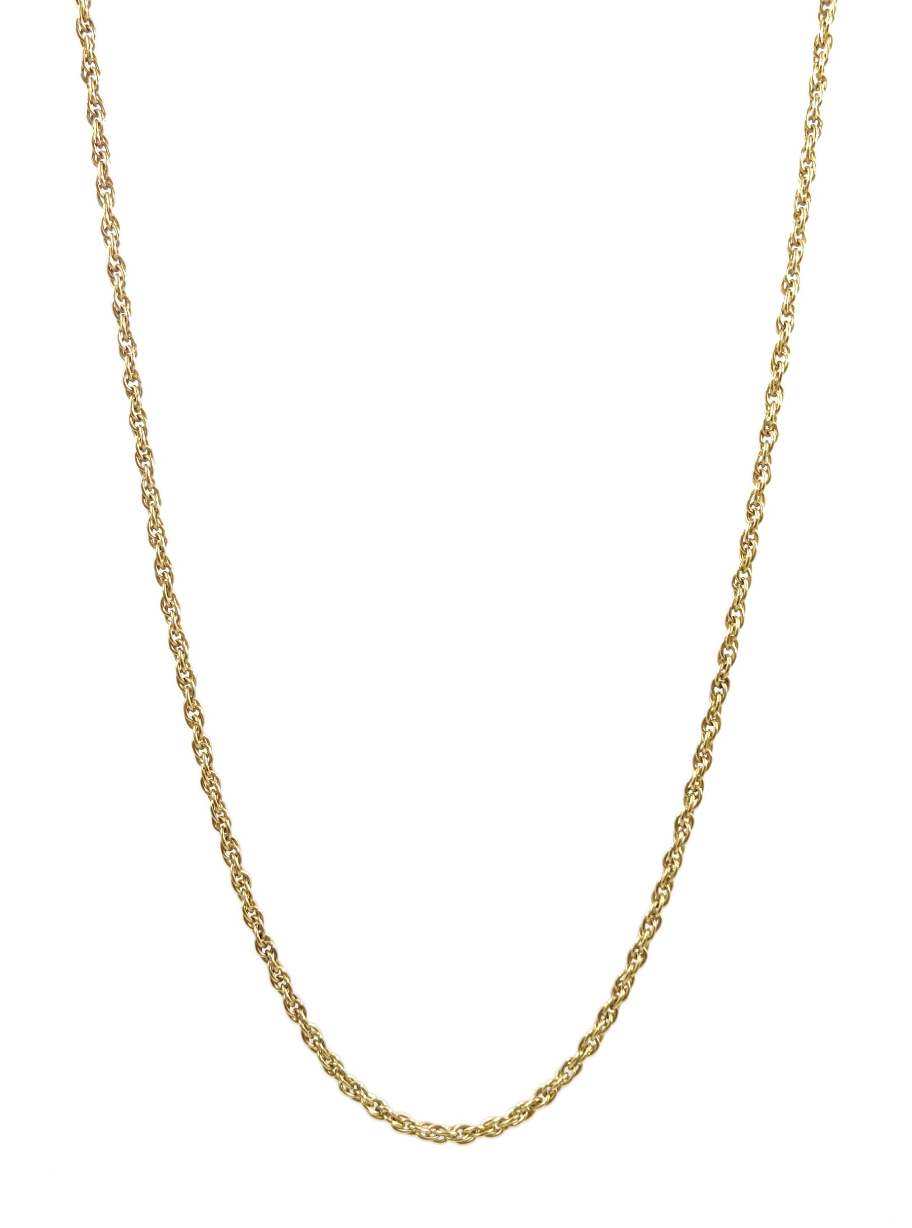 18ct gold link necklace, London 1970