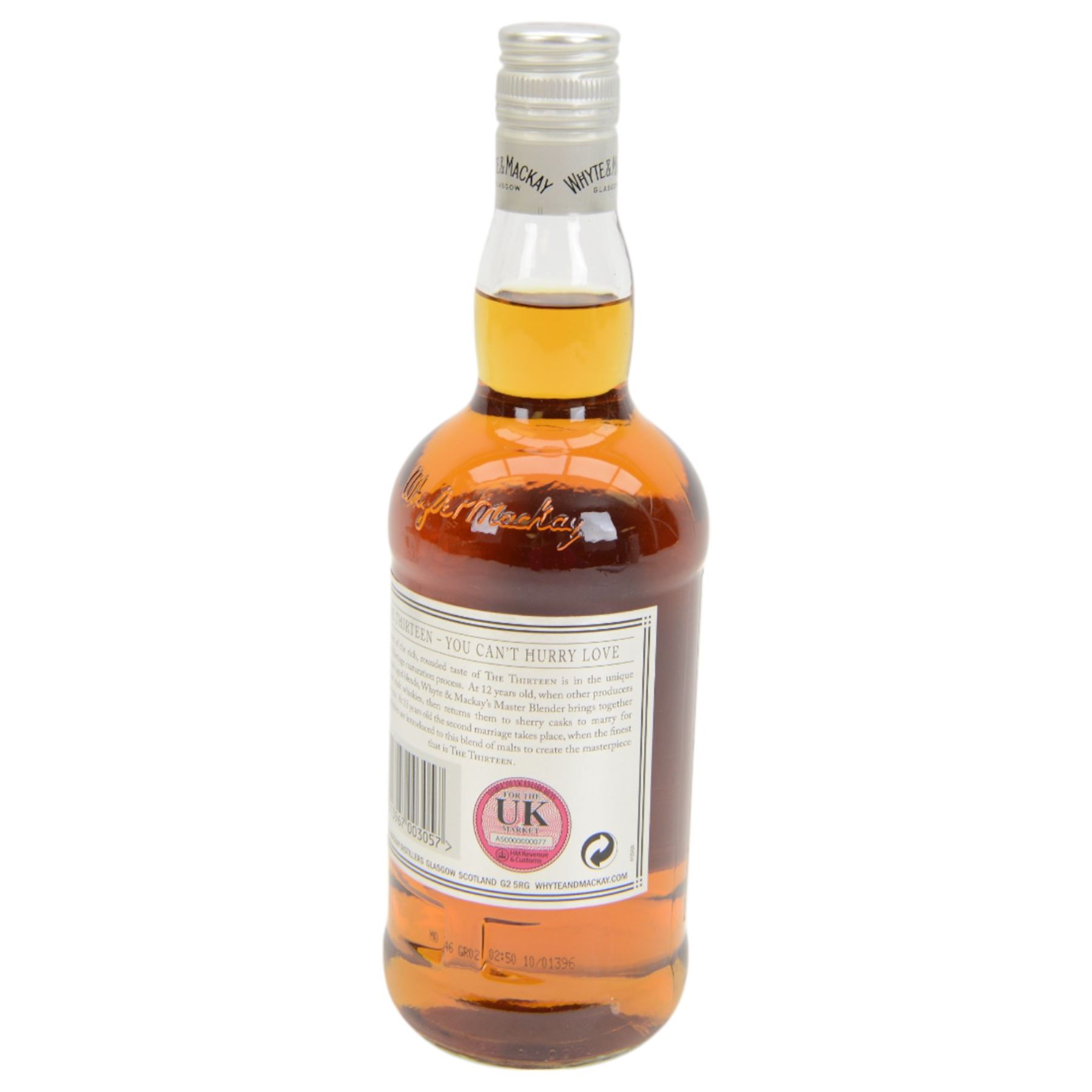 Whyte & Mackay 13 year old blended scotch whisky 70cl, 40% vol and Whyte & Mackay Glasgow special blended Scotch Whisky 70cl 40% vol, both in box 