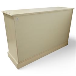 Laura Ashley - cream painted wide chest fitted with assorted drawers