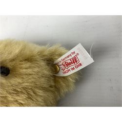 Two Steiff teddy bears comprising 2006 'Bear of the Year', limited edition with original dust bag and certificate, and 'Big Foot Bear' serial no. 002939, both with tags in ear