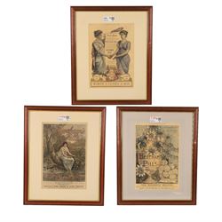 Set of Beechams Advertising prints from the London Illustrated News, including frame 56cm x 46cm (3)