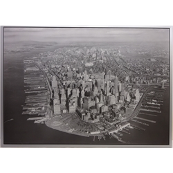  Panoramic Study of New York, monochrome print mounted onto board unsigned 101cm x 140cm  