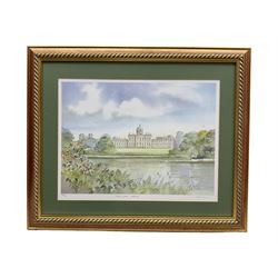 Kenneth W Burton (British 1946-): 'Thornton-le-Dale', 'Fountains Abbey', 'Filey', 'Clapham' and 'Castle Howard', set five limited edition prints signed and numbered in pencil 26cm x 37cm (5)