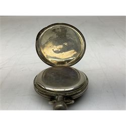 Miniature all nickel 2mm pin fire single shot pistol with engraved grip L4.5cm; together with a .925 silver half hunting cased keyless wind pocket watch inscribed 'Presented to Pte. P. Sizer By No.2 Company 1st Battalion Lincolnshire Regmt For Gallant Conduct Nr. Cork (Ireland) 31.7.20' (2)