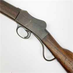 Early 20th century BSA .310 Cadet rifle, the Martini action marked with a kangaroo and 'Commonwealth of Australia', serial no.2947, the walnut stock impressed 7/09 C.M.F. over S.A 1801, 62cm barrel with hinged foresight L103cm overall