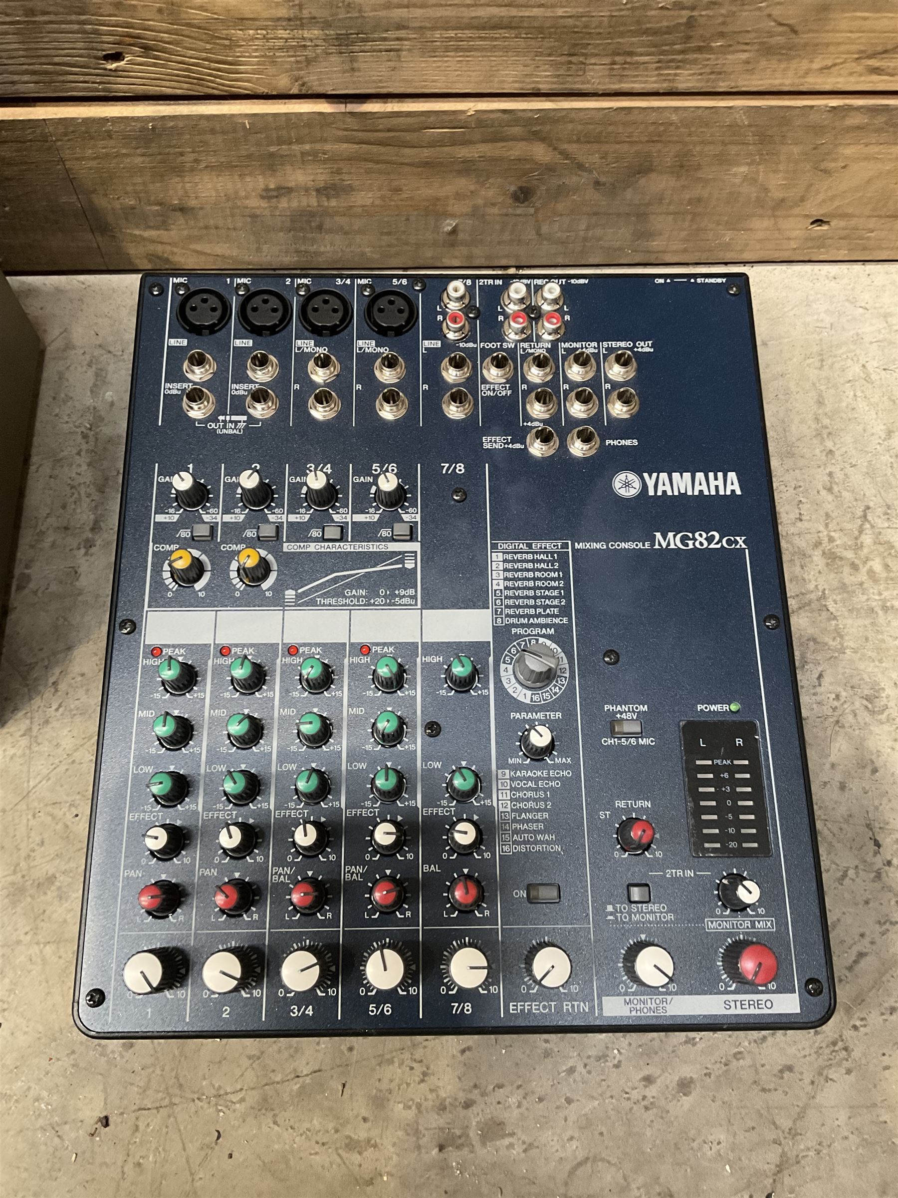 Quad FM4 tuner, a Quad 405 power amplifier, a Quad 34 preamplifier, a Yamaha MG82CX and various cables