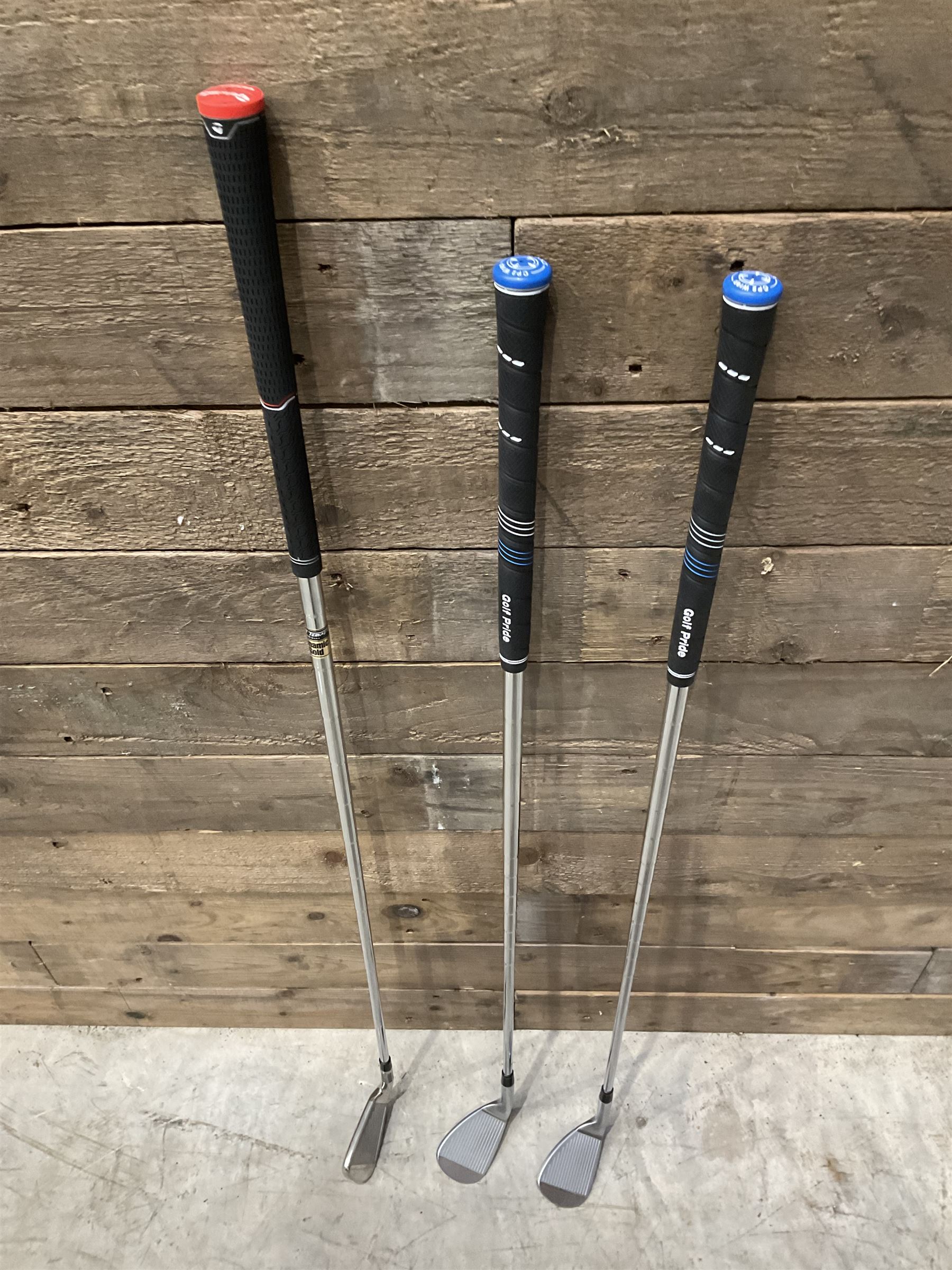 TaylorMade M6 golf 4 iron, and Elevate 95 R Flex 53 and 57 irons (3)