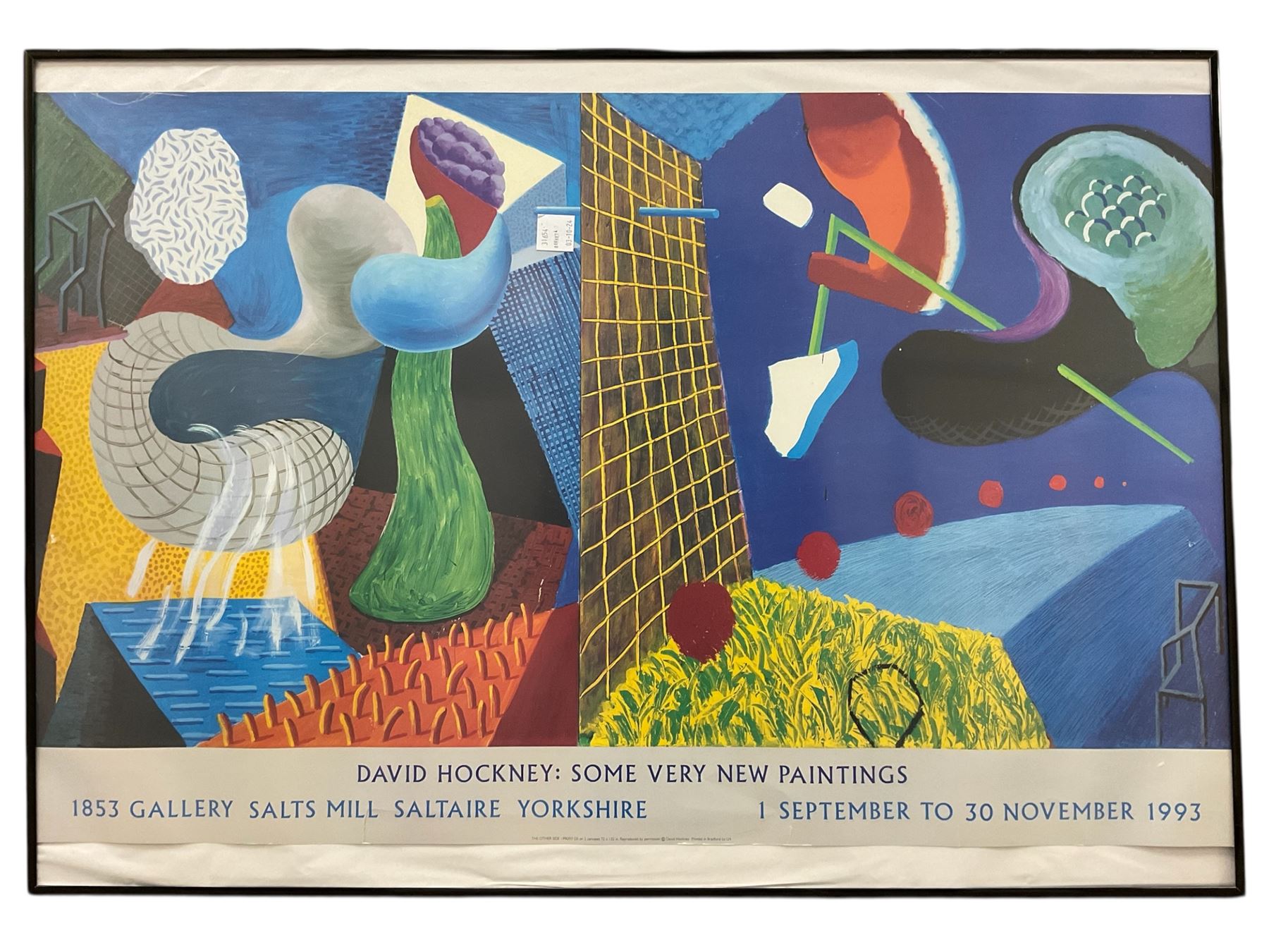 David Hockney: Some Very New Paintings exhibition poster