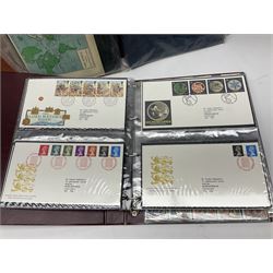 Great British and World stamps, including various Queen Elizabeth II first day covers many with printed addresses and special postmarks, album of Bulgaria with earlier examples, Barbados, Canada, Ireland, Ghana, Germany, Montserrat etc, housed in various albums, folders and loose