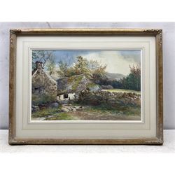 Attrib. John Holland (British 1830-1886): Country Cottage, watercolour indistinctly signed 30cm x 47cm