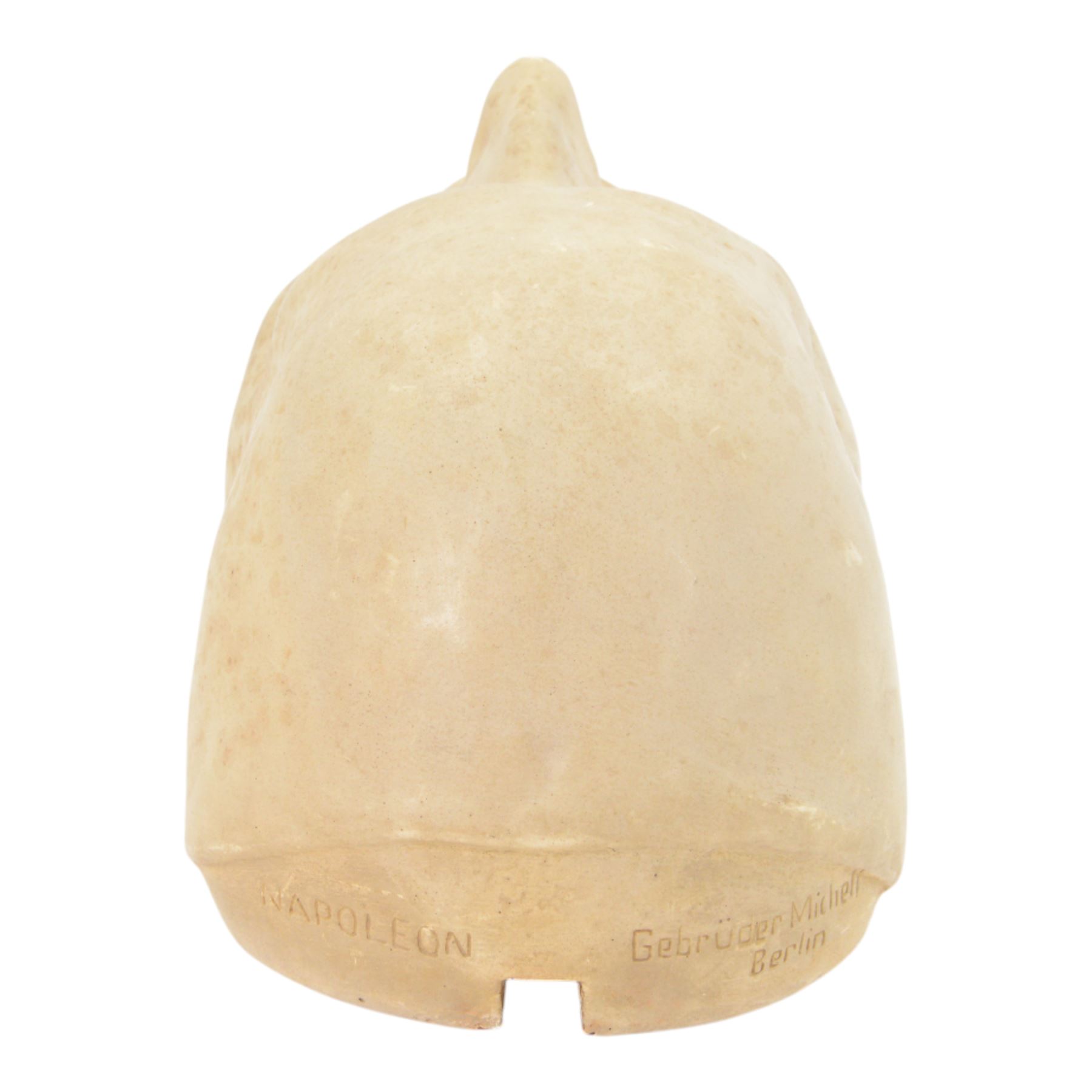 Gebruder Michell Berlin; 19th Century plaster Death Mask of Napoleon, signed to the top, H30cm 