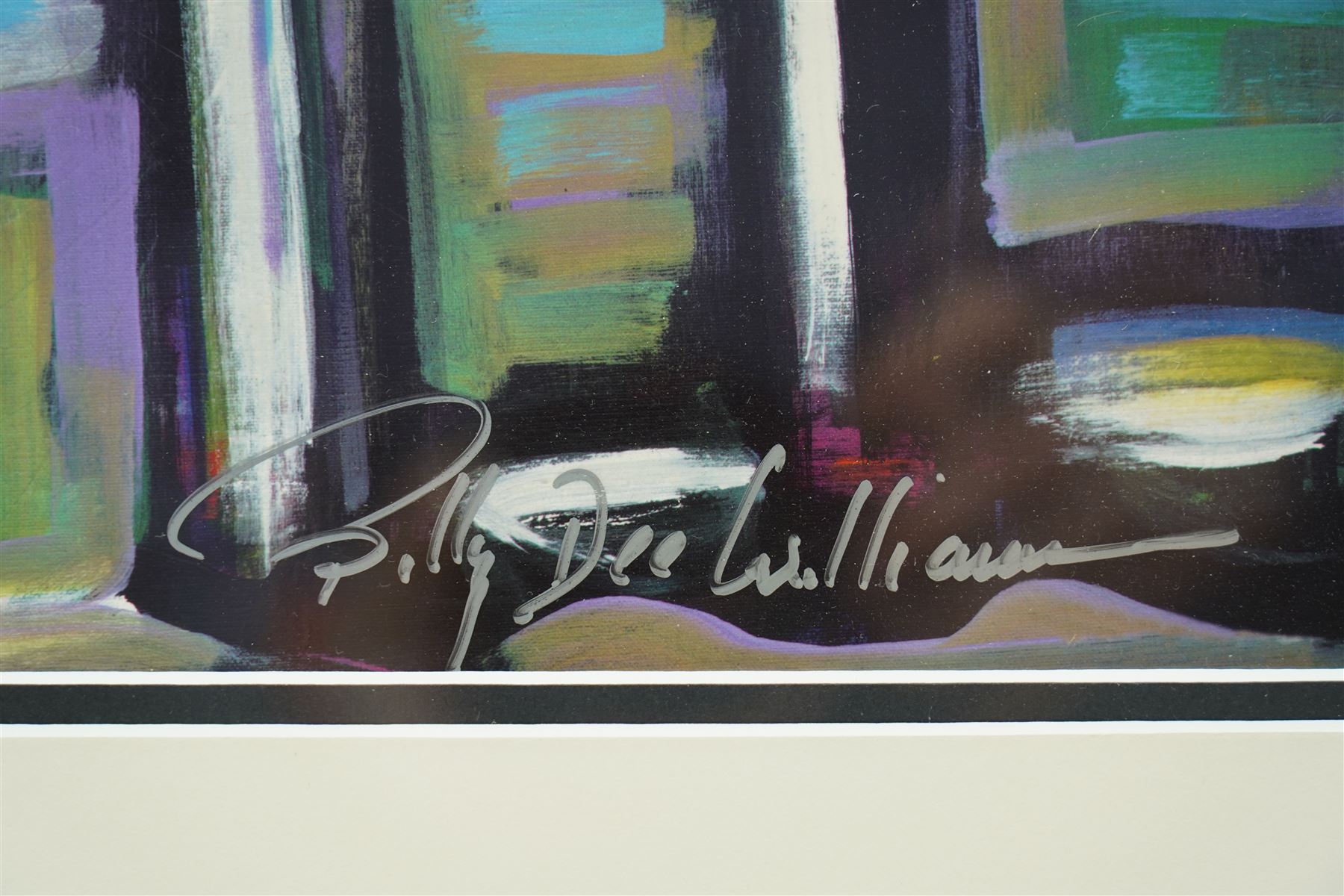 Billy Dee Williams (American 1937-): 'At the Club', limited edition colour lithograph signed and numbered 47/295, 37cm x 50cm 