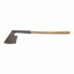Late 18th century French Revolution period citizens executioners style axe, L83cm