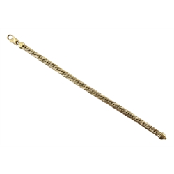 9ct gold herringbone link bracelet hallmarked, approx 7gm