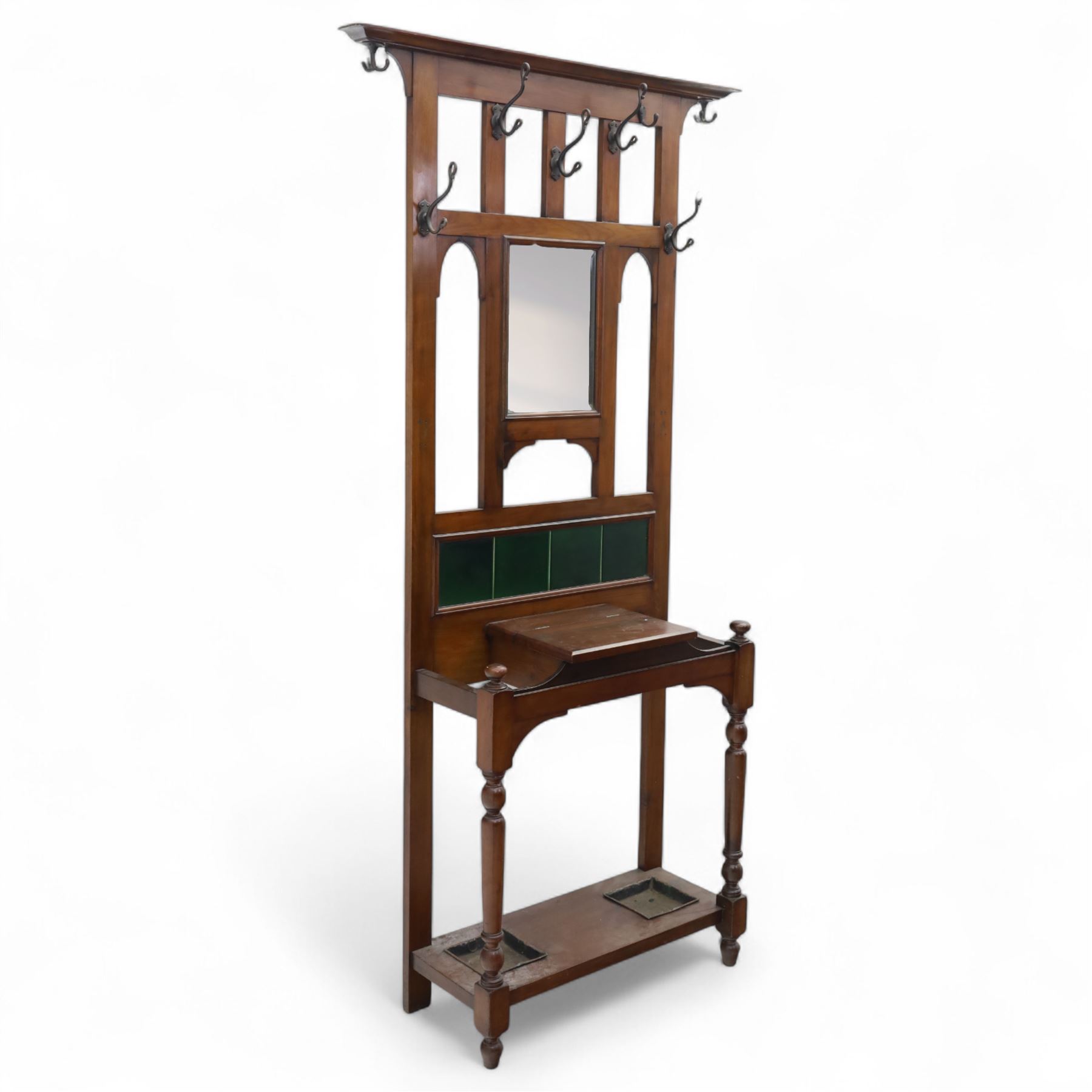 Edwardian mahogany hall stand Antique Revival Furniture 148362