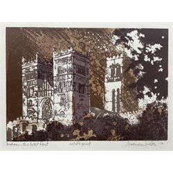 Norman Wade (British 20th century): 'Durham - The West Front', artist's proof screenprint signed titled and dated '70 in pencil 20cm x 29cm with margins