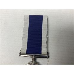George V Naval long Service and Good Conduct Medal awarded to M.36831 W. Cox R.P.O. H.M.S. Vivid; with ribb
